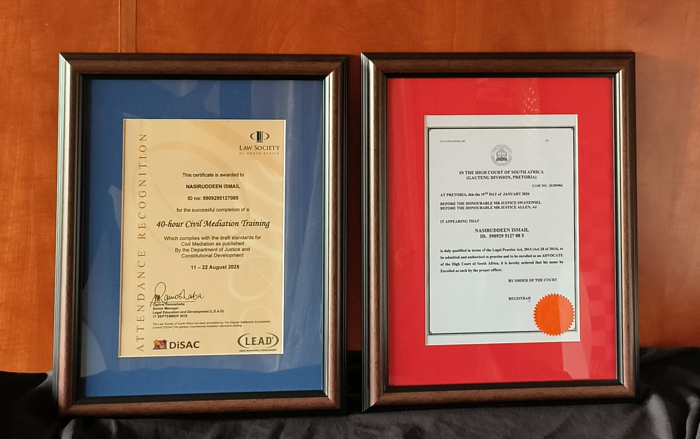 Certificate frame sample